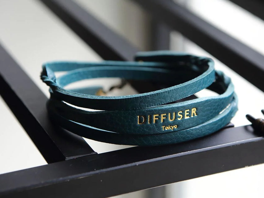 Diffuser Tokyo Twisted Leather Soft Bracecord (Blue)