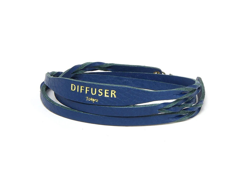 Diffuser Tokyo Twisted Leather Soft Bracecord (Blue)