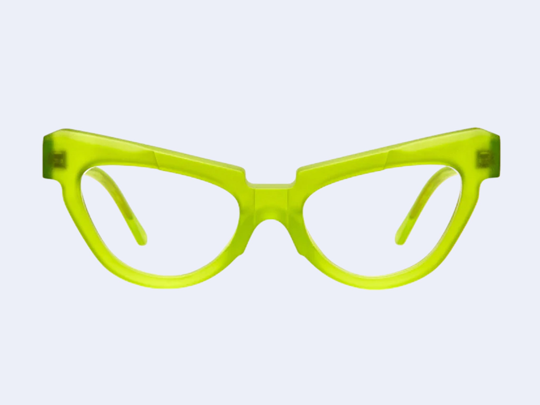 Lime green glasses deals