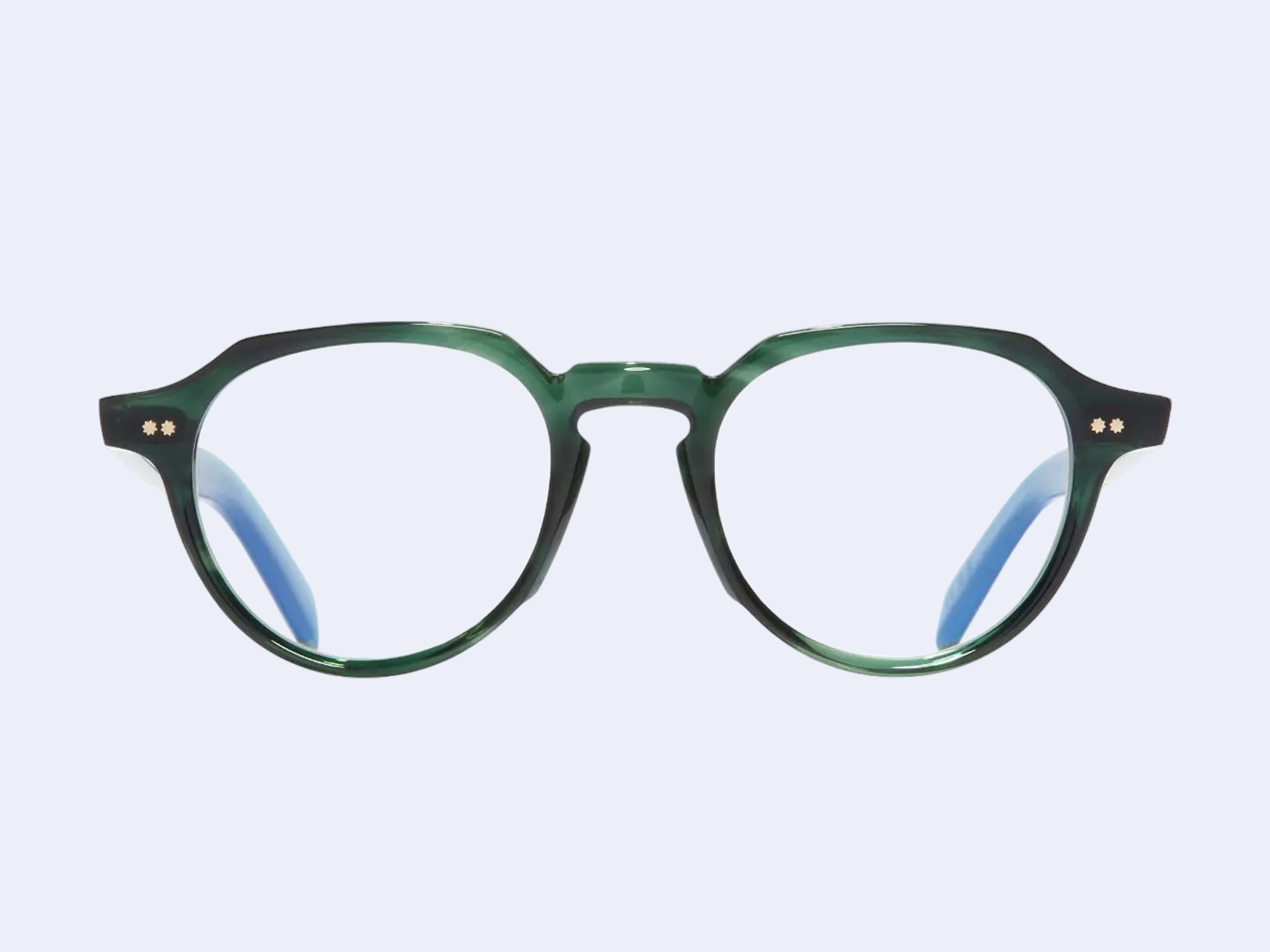 Cutler and Gross GR06 Round (Striped Dark Green) – Seen Opticians