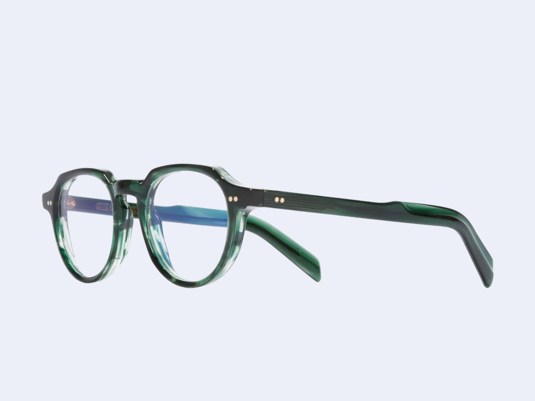 Cutler and Gross GR06 Round (Striped Dark Green) – Seen Opticians